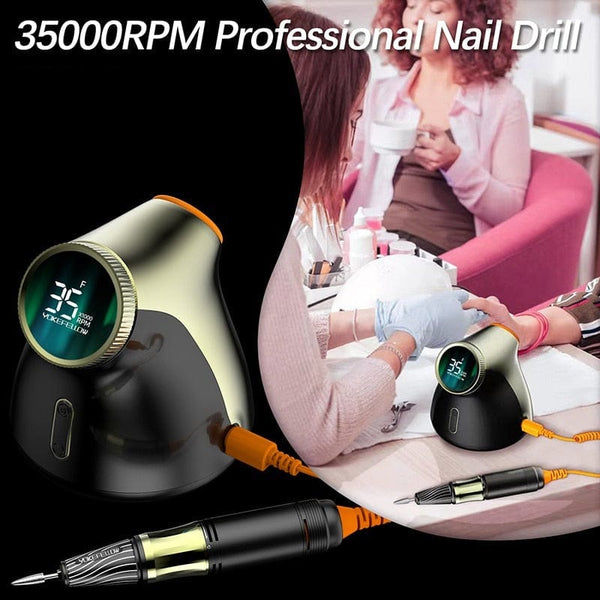 Clamanta Beauty Ponceuse à ongles professionnelle 35000RPM
