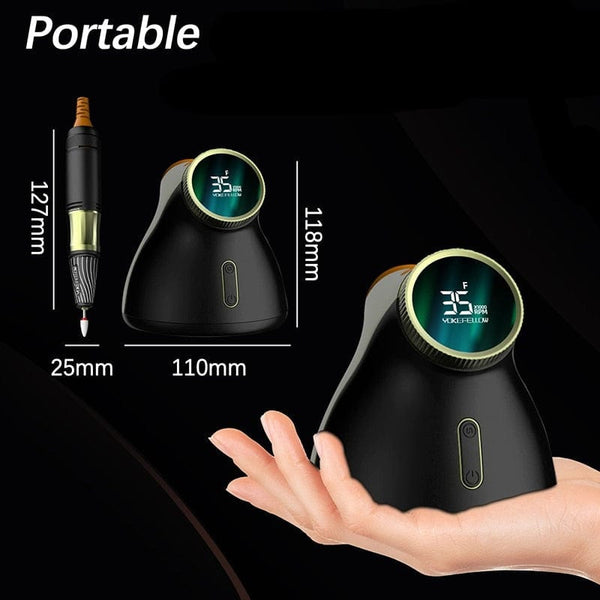 Clamanta Beauty Ponceuse à ongles professionnelle 35000RPM