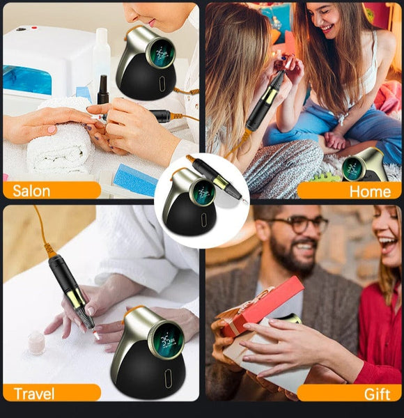 Clamanta Beauty Ponceuse à ongles professionnelle 35000RPM