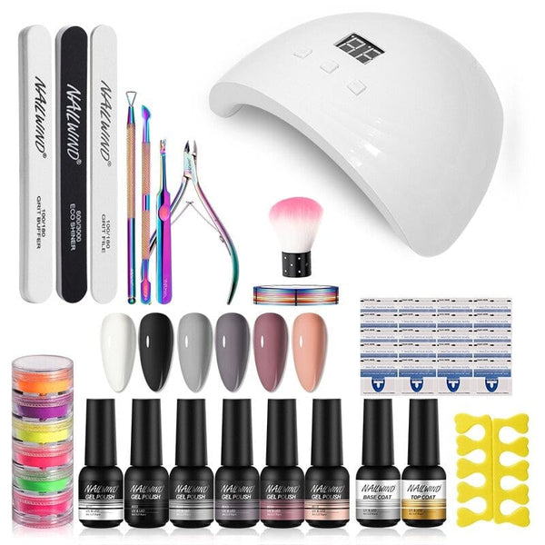 beautefeminine.fr Rose Vernis à ongles Semi-permanent avec lampe Led