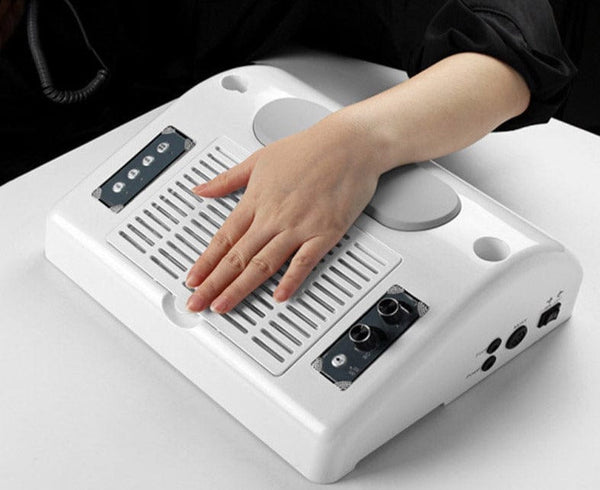 beautefeminine.fr sèche-ongles Blanc Appareil manucure 4en1 Perceuse à ongles-aspirateur-lampe