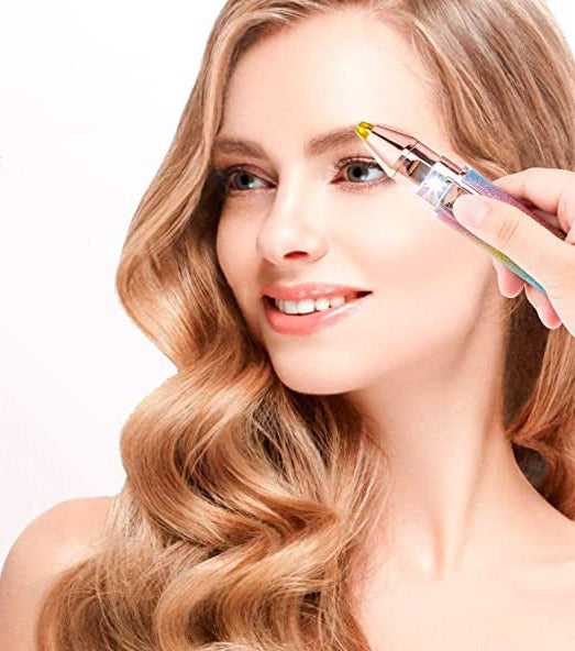 Clamanta Beauty Tondeuse à sourcils électrique 2 en 1