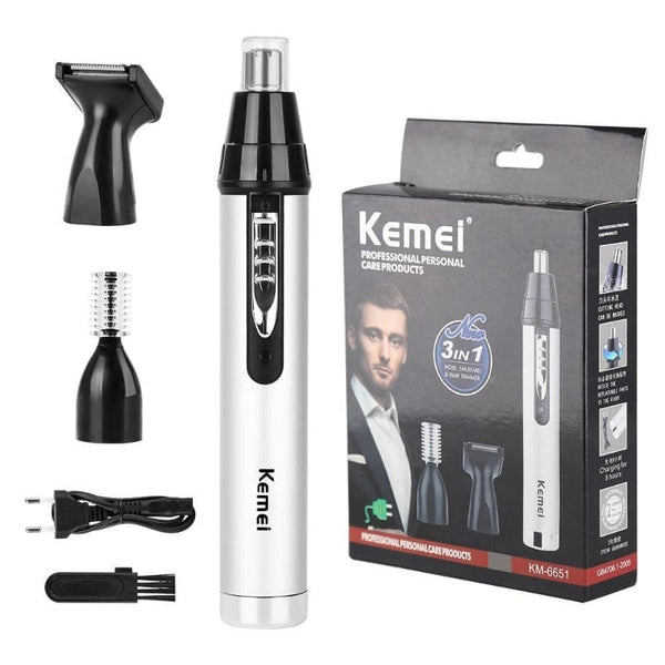 beautefeminine.fr Tondeuse électrique pour nez et oreilles Blanc Tondeuse électrique pour nez et oreilles