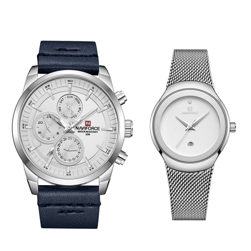 Clamanta Beauty Argent Montre de luxe duo