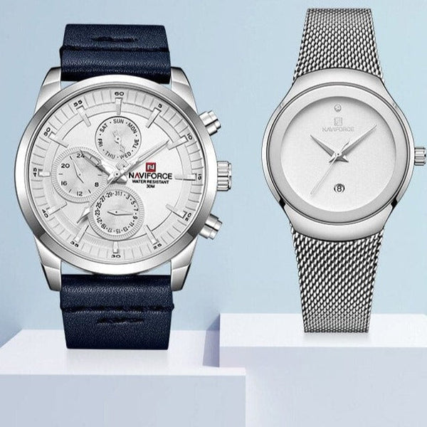 Clamanta Beauty Argent Montre de luxe duo