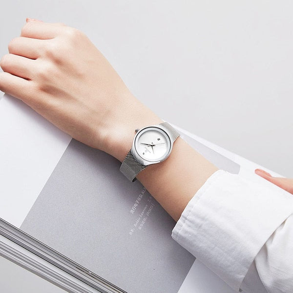 Clamanta Beauty Argent Montre de luxe duo