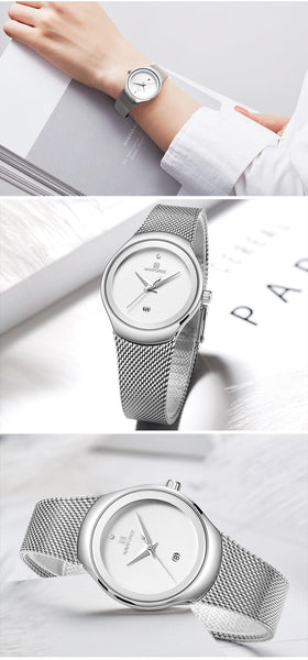 Clamanta Beauty Argent Montre de luxe duo