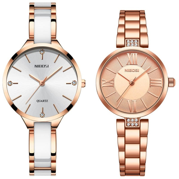 Clamanta Beauty Blanc Deux Montre tendance bracelet en céramique