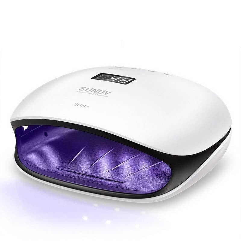 Clamanta Beauty Blanc Lampe à ongles LED UV,48W, séchage rapide