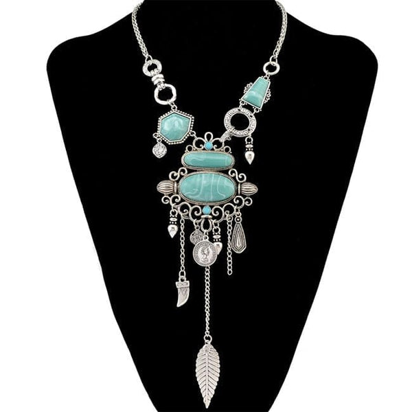 Clamanta Beauty Bleu Collier pour femmes
