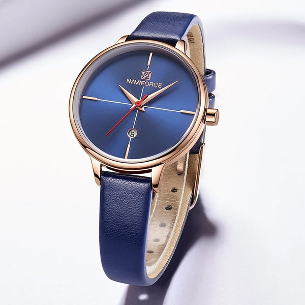 Clamanta Beauty Bleu design tendance montre de couple bleu