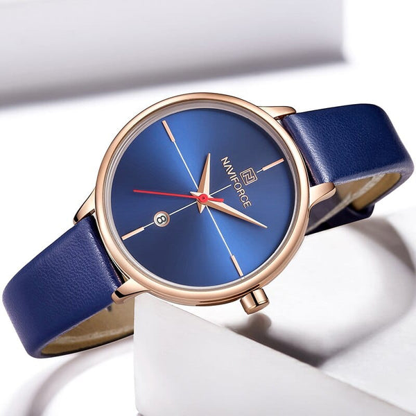 Clamanta Beauty Bleu design tendance montre de couple bleu