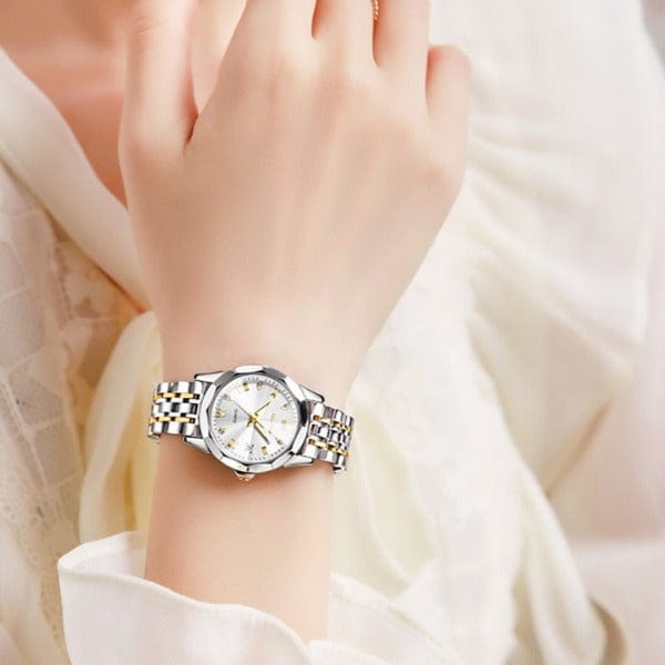 Clamanta Beauty Coffret Montre-bracelet et collier pour femmes
