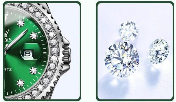 Clamanta Beauty Coffret montre et un bracelet élégants pour femme