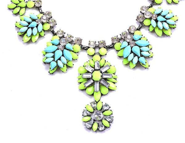 Clamanta Beauty Collier style bohème en acrylique pour femmes