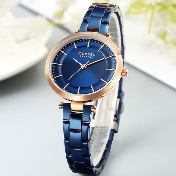 Clamanta Beauty Deux montre pour amoureux en acier inoxydable