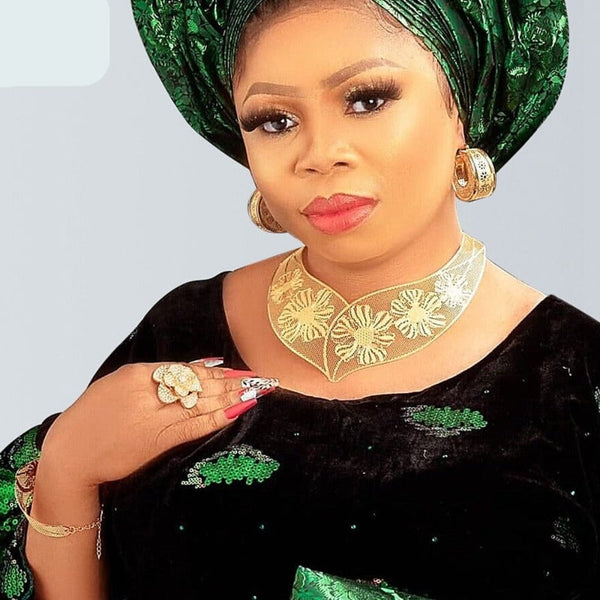 Clamanta Beauty Ensemble de bijoux style fleur pour femmes