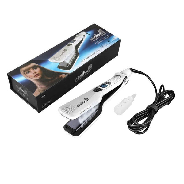 Clamanta Beauty Fer à lisser vapeur- peigne électrique professionnel pour cheveux