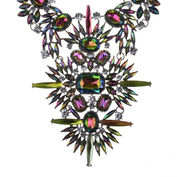 Clamanta Beauty Grand ras du cou collier en strass pour femme