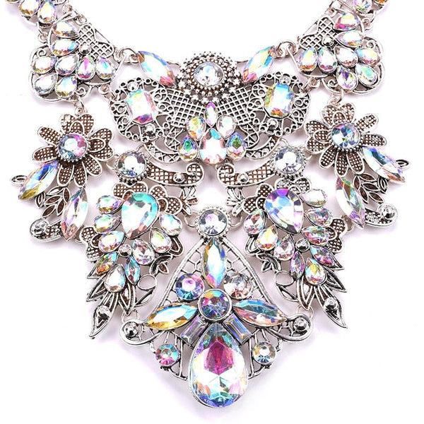 Clamanta Beauty Grand ras du cou collier en strass pour femme