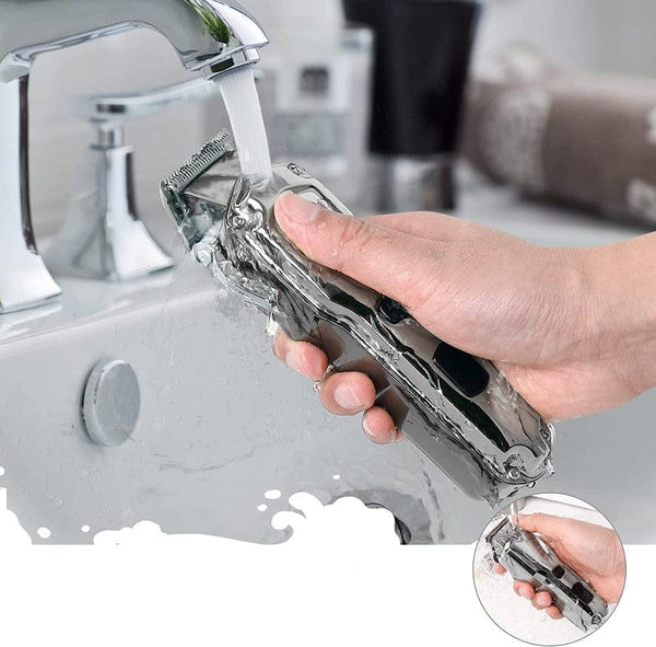 Clamanta Beauty Gris Tondeuse à cheveux réglable LCD pour hommes