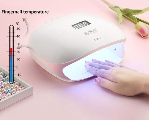 Clamanta Beauty Lampe à ongles LED UV,48W, séchage rapide