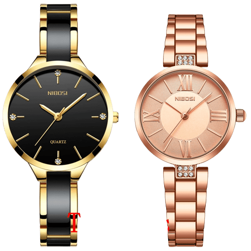 Clamanta Beauty Noir Deux Montre tendance bracelet en céramique