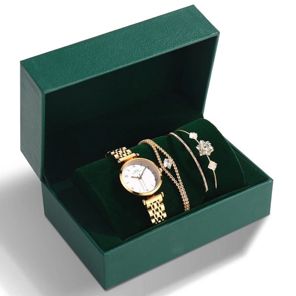 Clamanta Beauty Or Bracelet de montre élégante mode avec boîte cadeau