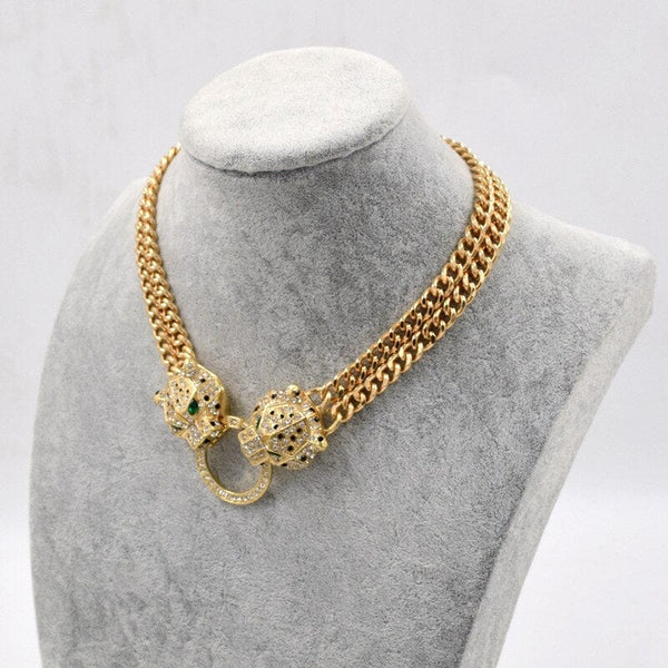 Clamanta Beauty Or Collier ras du cou en cristal fashion pour femme