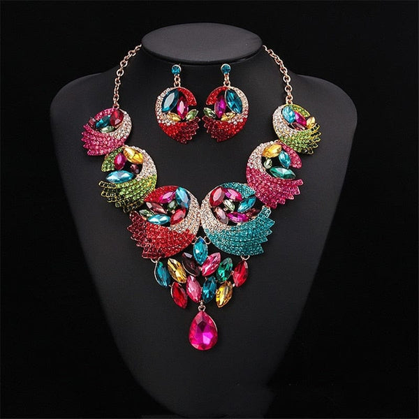 Clamanta Beauty Rose Magnifique Parures de bijoux pour femmes