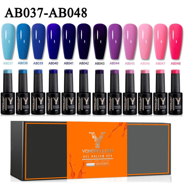 ClamantaBeauty  AB037-AB048 vernis à ongles Gel Semi Permanent 10 ML