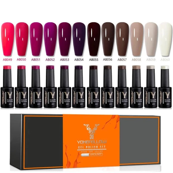 ClamantaBeauty  AB049-AB060 vernis à ongles Gel Semi Permanent 10 ML