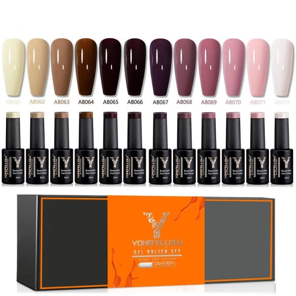 ClamantaBeauty  AB061-AB072 vernis à ongles Gel Semi Permanent 10 ML