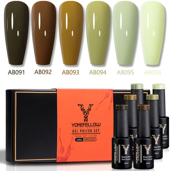 ClamantaBeauty  AB091-AB096 Lot UV Gel Vernis À Ongles 10ml