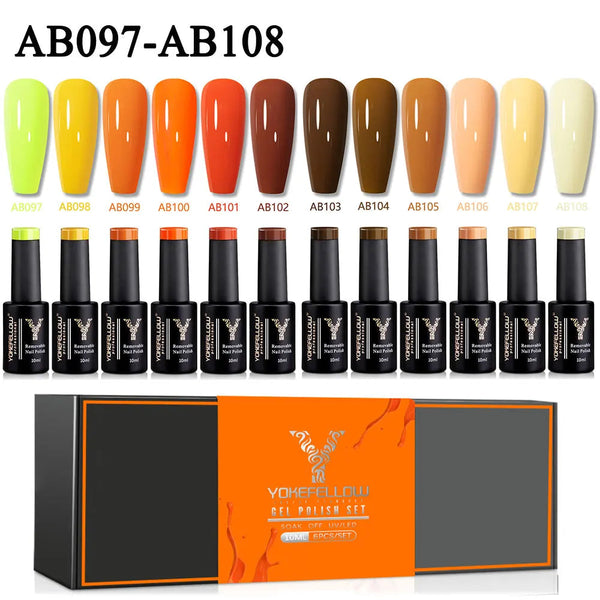 ClamantaBeauty  AB097-AB108 vernis à ongles Gel Semi Permanent 10 ML