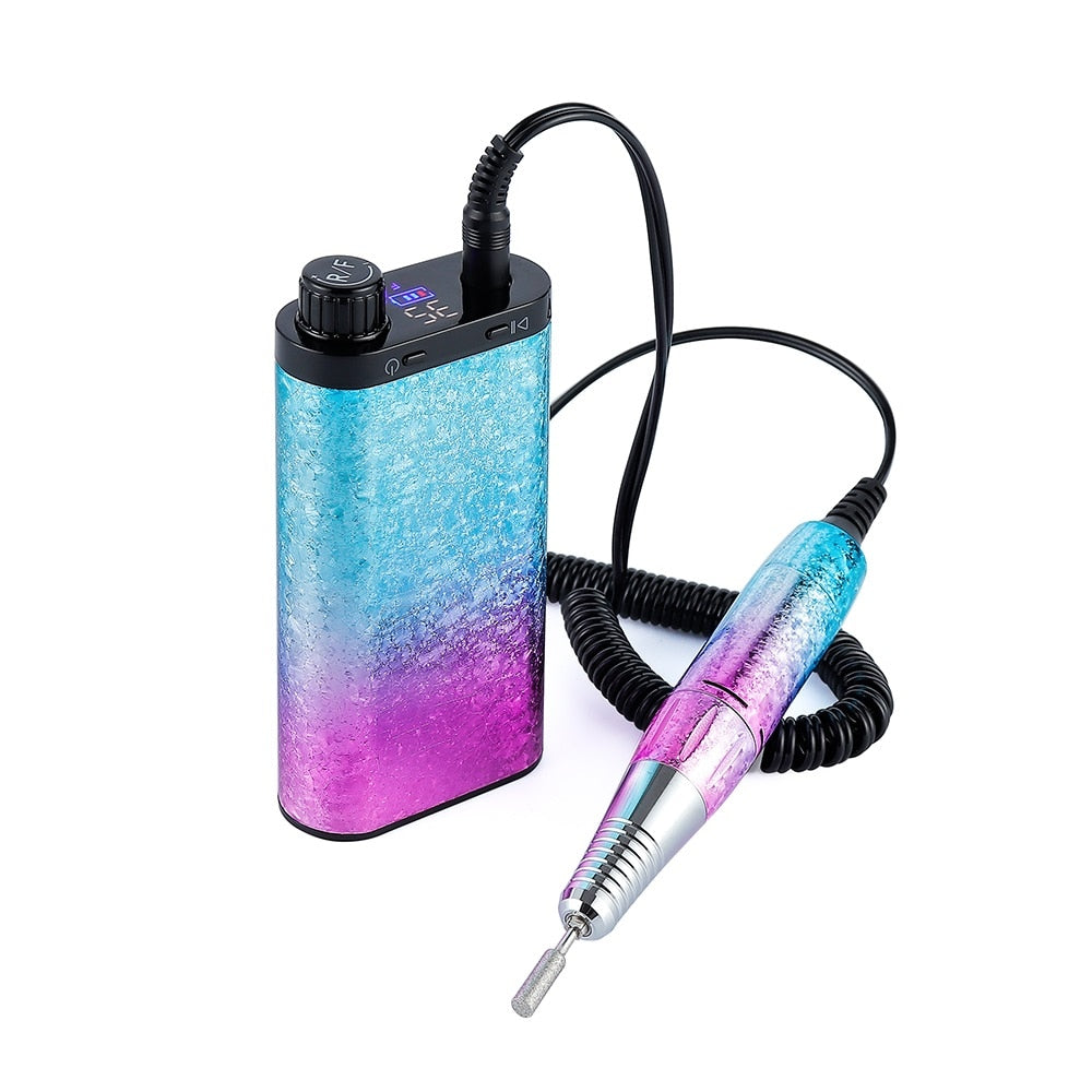 ClamantaBeauty  Bleu Ponceuse à ongles 35000 tr/min sans fil