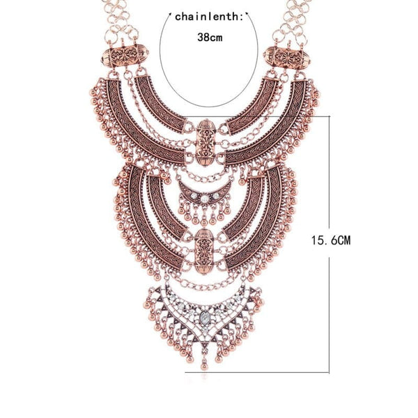 ClamantaBeauty Collier Vintage pour femmes, Style ethnique
