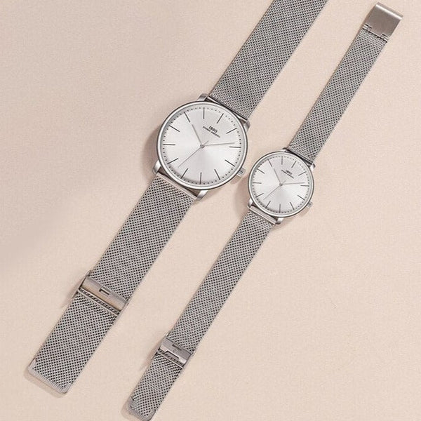 ClamantaBeauty Ensemble de montres à Quartz pour Homme -femme