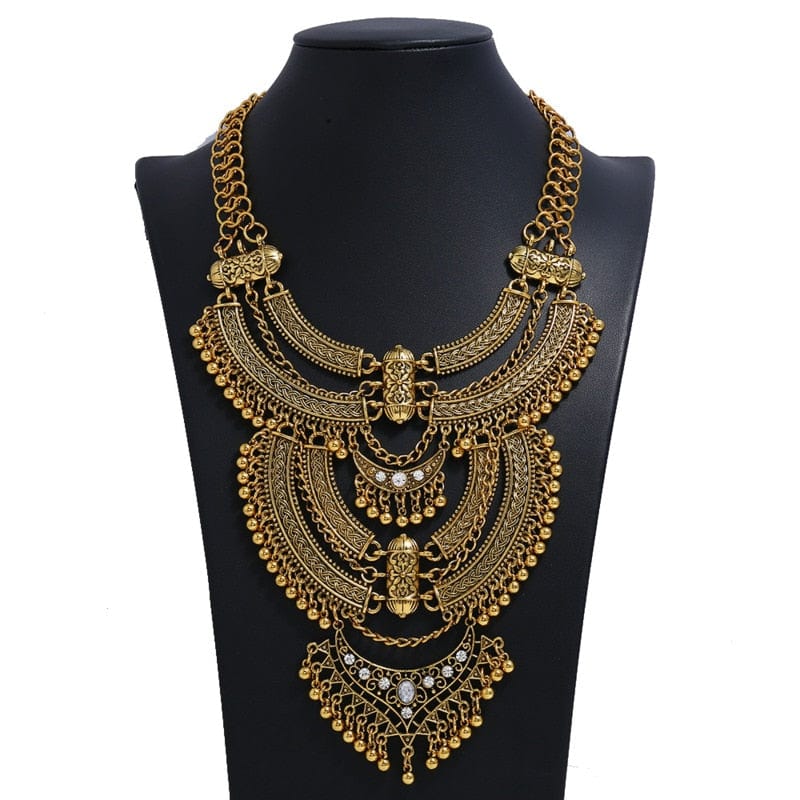 ClamantaBeauty Or Collier Vintage pour femmes, Style ethnique
