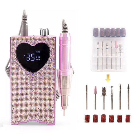 ClamantaBeauty  Rose Ponceuse à ongles électrique 35000rpm