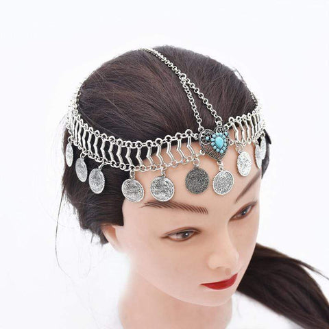 Clamanta Beauty Chaîne de tête Chaîne de tête style indienne