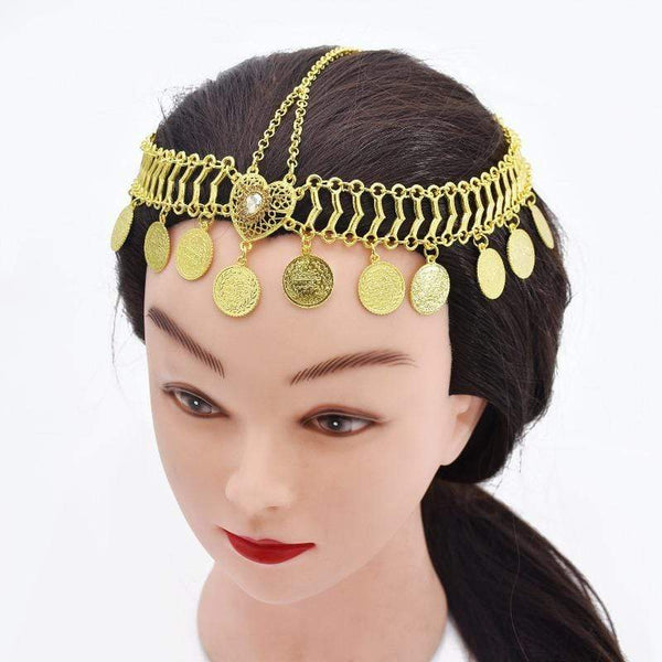 Clamanta Beauty Chaîne de tête Chaîne de tête style indienne