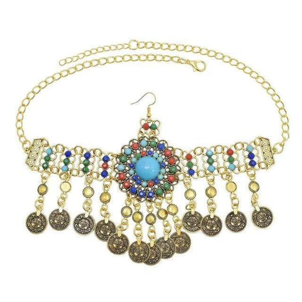 Clamanta Beauty Chaîne de tête G 4 Chaîne de tête style indienne