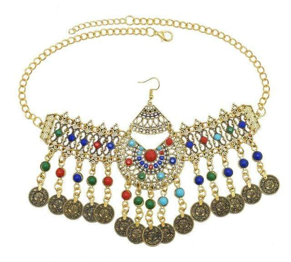 Clamanta Beauty Chaîne de tête G 5 Chaîne de tête style indienne