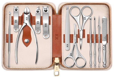 Clamanta Beauty  coupe-ongles Argent Kit coupe-ongles manucure et pédicure