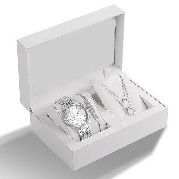 Clamanta Beauty  Ensemble montres à Quartz, Bracelet collier pour femme