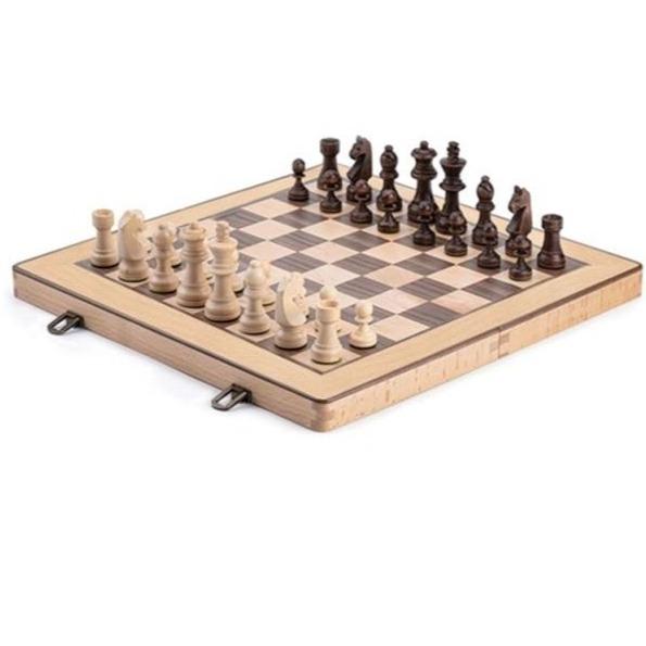 Clamanta Beauty  jeu d'échecs Beige jeu d'échecs de luxe en bois