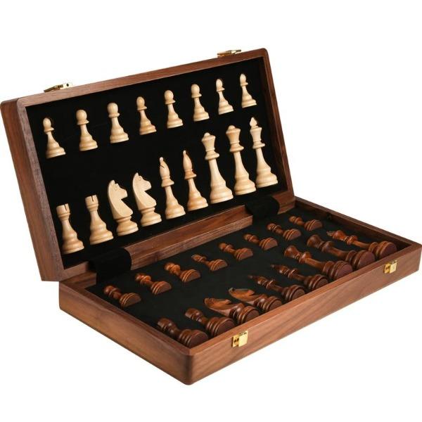 Clamanta Beauty  Marron jeux d echecs en bois