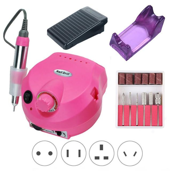 Clamanta Beauty  Perceuse35000rpm 35000 202 / Rose Appareil manucure Perceuse électrique et accessoire de manucure