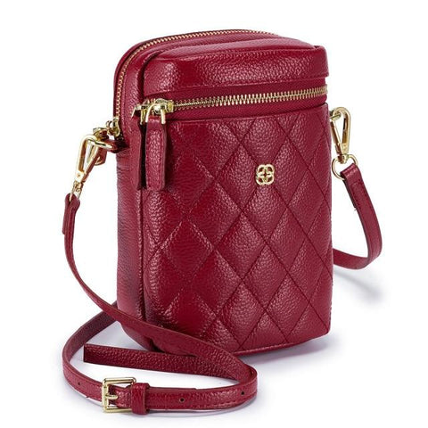 Clamanta Beauty  Rouge Fashion sacoche seau cuir pour femmes